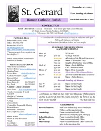 First Sunday of Advent
