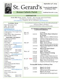 Twenty-fourth Sunday in Ordinary Time